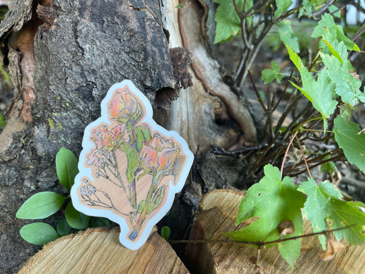 Dried Roses - Vinyl Sticker